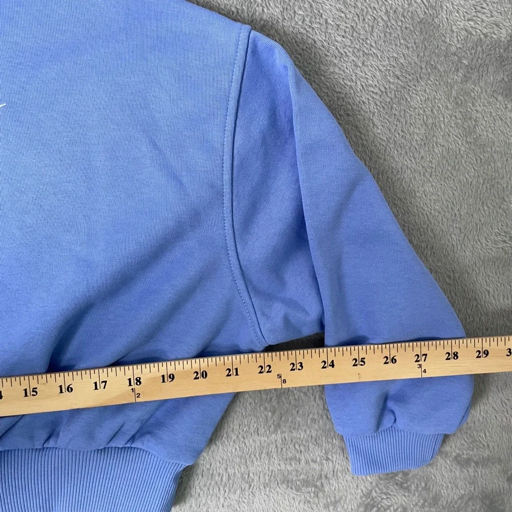 Nike Club Fleece Sweatsuit Girls Medium Blue Boxy Sweatshirt Joggers Set NWT - Picture 9 of 14